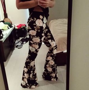 Floral Flare Pants